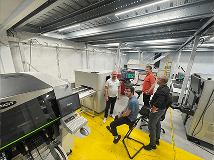 Visite de INODESIGN chez GEMADDIS pour présentation machine d'inspection SQ3000 de CYBEROPTICS